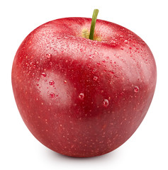 Red apple isolated on white