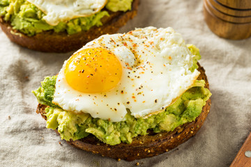 Homemade Avocado Toast with Eggs