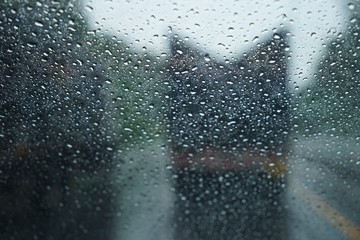 rain drops on window