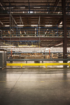 Production line in warehouse