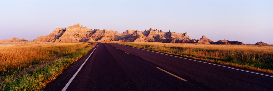 Road in Badlands National Park