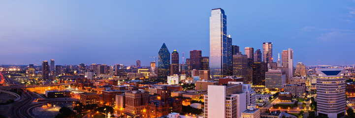 Downtown Dallas at Dusk