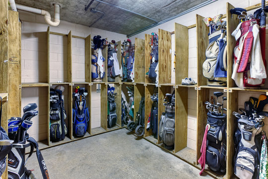 Storage Room for Golf Clubs