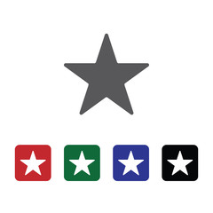 Obraz premium Star vector icon. Element of interface for mobile concept and web apps illustration. Thin glyph icon for website design and development, app development. Vector icon