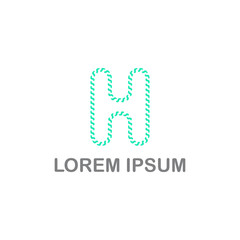 A letter logo design with minimalist concept vector template