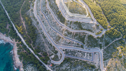 ROADS IN MOUTIANS DRONE SHOOTY 