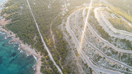 ROADS IN MOUTIANS DRONE SHOOTY 