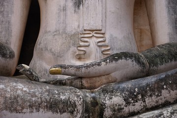 head of buddha in ayutthaya thailand