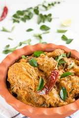 Chettinad Chicken Curry / Chicken Chettinad, Popular South Indian Chicken Curry Dish Made with Indian Spices and .Coconut.