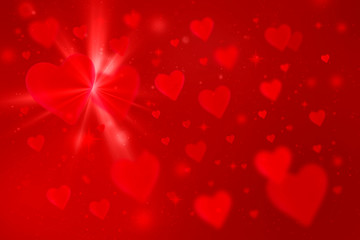 Valentins Hintergrund mit Herzen