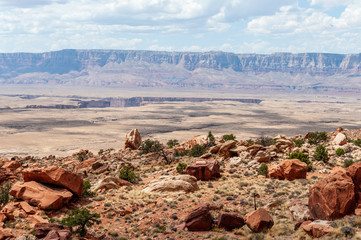 An outlook over marble canyon, near Page, arizona.