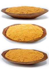 Sweet ground Brazilian peanut called paçoca, sweet typical of Brazil. It is present in all the Juninas Festivals. Northeastern and Minas Gerais tradition. Homemade sweet, brazilian tradition.