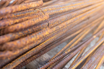 rusty steel rod