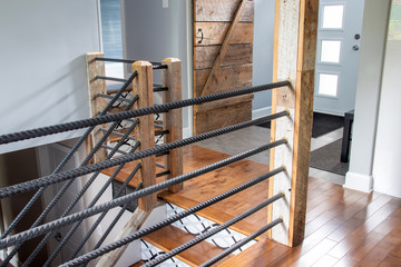 modern house staircase and handrail