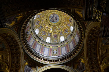 dome of St. Stephen's Basilica in Budapest, Hungary