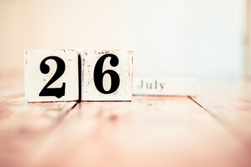 26th of July - 26 July - National Aunt and Uncle’s Day.National Bagelfest Day.National Coffee Milkshake Day.National All or Nothing Day