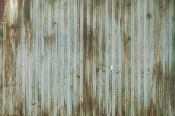 Greenish Old Weathered Rusty Stripped Metal Texture