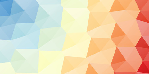 Abstract Delaunay Voronoi trianglify color diagram background illustration