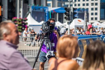 TV Camera Operator at the live event