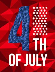 4th of July, American Independence Day card