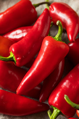 Raw Red Organic Fresno Peppers