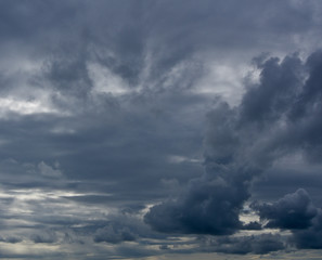 Fototapeta na wymiar A Gray, Cloudy Sky