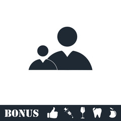 People icon flat