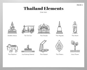 Thailand elements Line pack