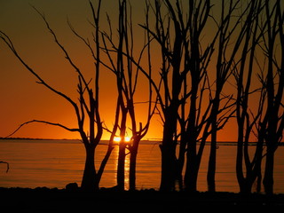 Atardecer en el lago