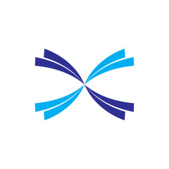 Letter X logo design vector