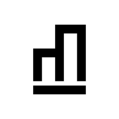 Letter M logo design vector