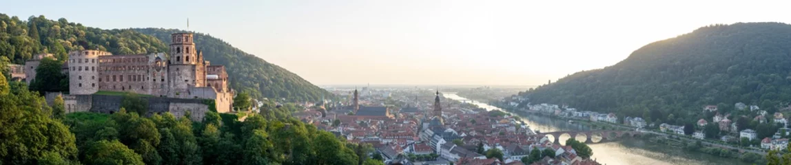 Deurstickers Heidelberg Panorama Sonnenuntergang © derfotomester