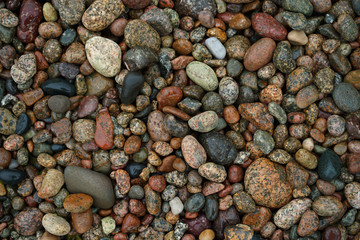 Cailloux et galets multicolores granit 