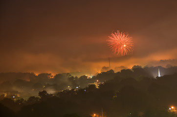 Fireworks to celebrate Independence Day Washington DC .USA