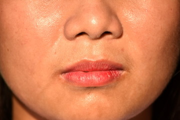 Fototapeta premium An Adult Female Mouth