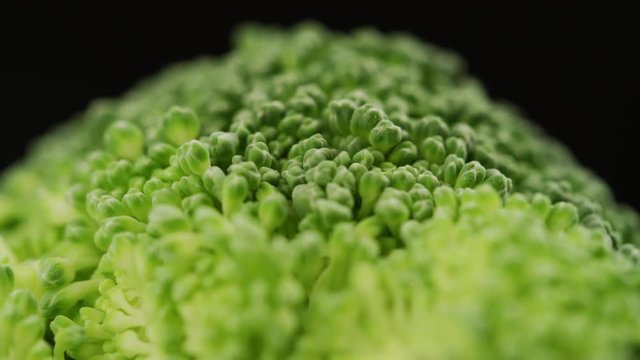 Macro shot of a broccoli
