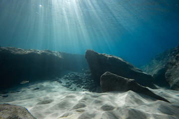 underwater light rays