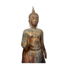 Buddha bronze statue of Srivijaya kingdom in Surat Thani province, Chaiya district, Thailand...