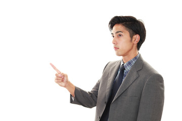 指示するビジネスマン