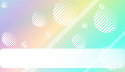 Abstract Background with Lines, Circle. Design For Your Header Page, Ad, Poster, Banner. Vector Illustration with Color Gradient.