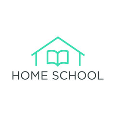 Modern and simple logo for home school