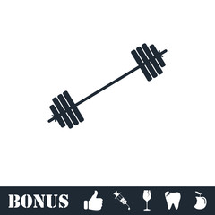 Free flex gear crossbar icon flat