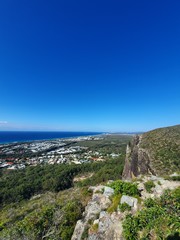 Fototapeta na wymiar Mount Coolum cliff face over the Sunshine Coast
