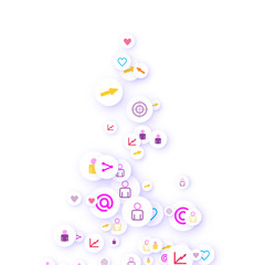 Social media marketing, Communication concept.