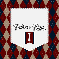 Happy father day vintage gift card graphic design - Vector
