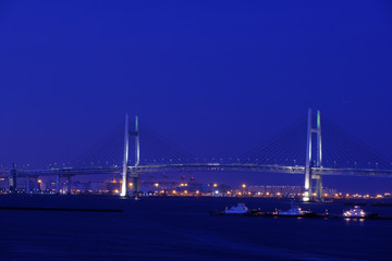 yokohama bay at night