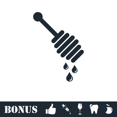 Honey icon flat
