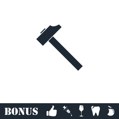 Hummer icon flat