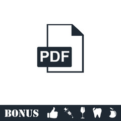 PDF icon flat