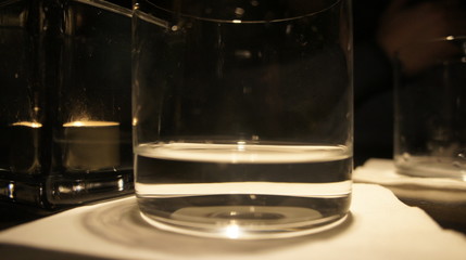 Glass of Water and wine